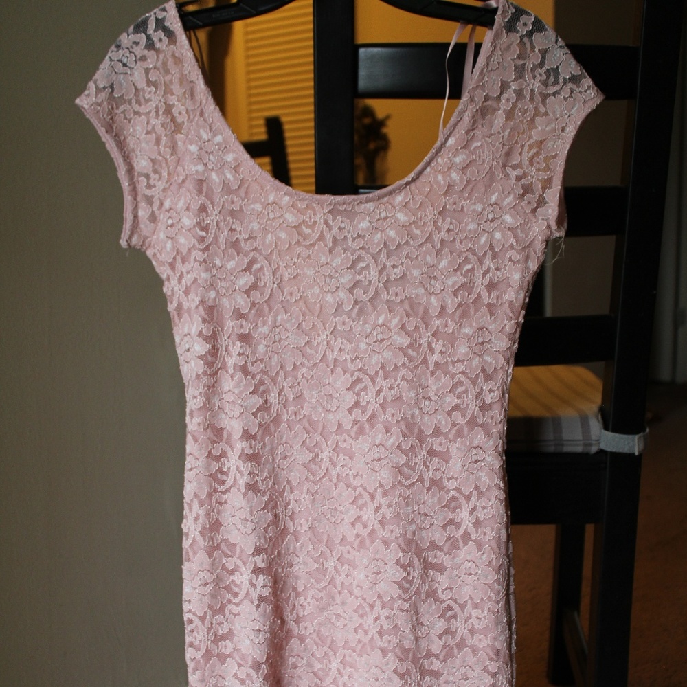 Pink Lace Dress